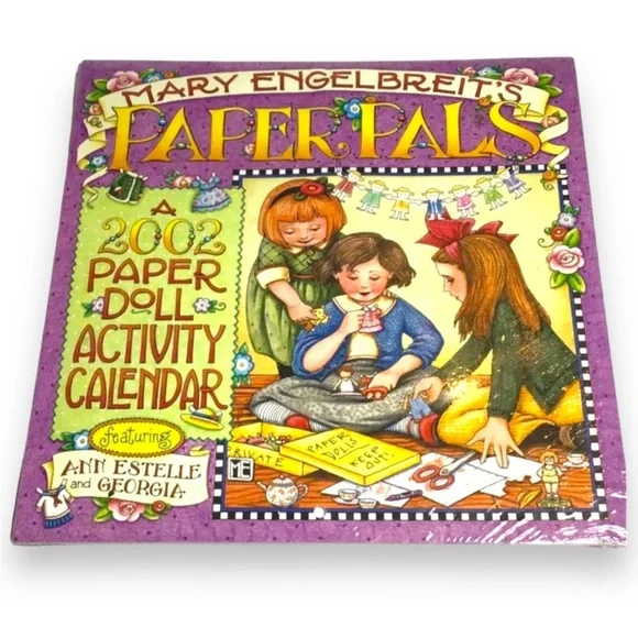 Mary Englebreit’s Vintage PAPER PALS - A 2002 Paper Doll Activity Calendar